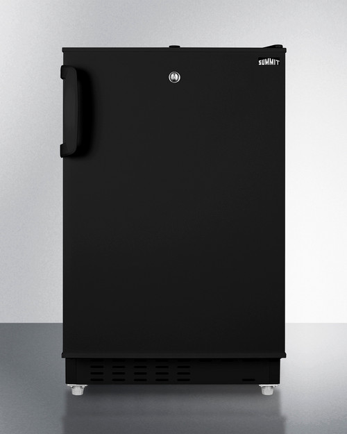 Summit ALRF49B 19.75" W Black Undercounter Refrigerator-Freezer