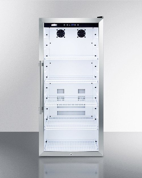 Summit SCR1006CSS 21.25" W Stainless Steel Hinged Door Beverage Center - 115 Volts 1-Ph
