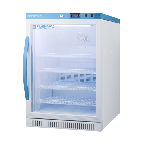 Summit ARG6PV 23.38" W White Accucold Pharma-Vac Series Medical Refrigerator - 115 Volts 1-Ph