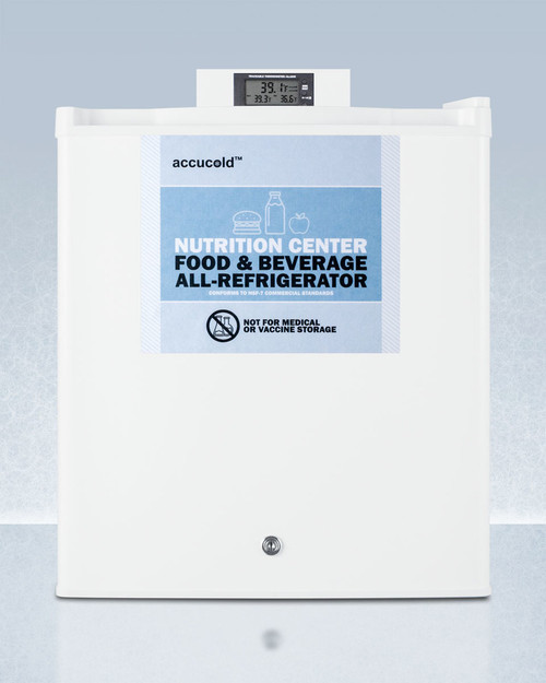 Summit FFAR25L7NZ 17" W White Undercounter Accucold Nutrition Center Refrigerator - 115 Volts