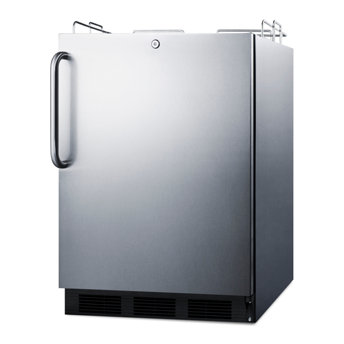 Summit SBC54OSBIADANK 5.5 Cu. Ft. Stainless Steel Outdoor Kegerator