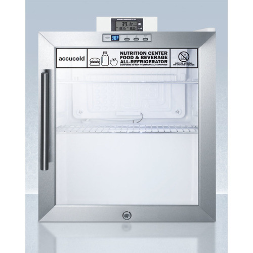 Summit SCR215LNZ 17" W White Accucold Nutrition Center Refrigerator - 115 Volts