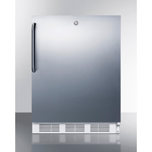 Summit FF6LW7CSS 23.75" W Stainless Steel Solid Undercounter Refrigerator - 115 Volts 1-Ph