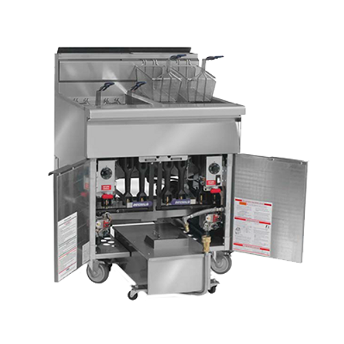 Imperial IFSSP-575C-NG Natural Gas Stainless Steel Fryer - 875,000 BTU