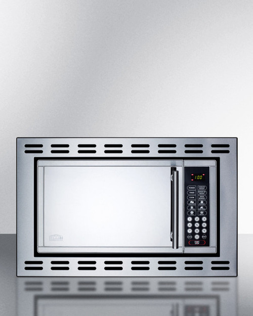 Summit OTR24 0.9 Cu. Ft. Mirror Finish Light Duty Microwave Oven - 115 Volts