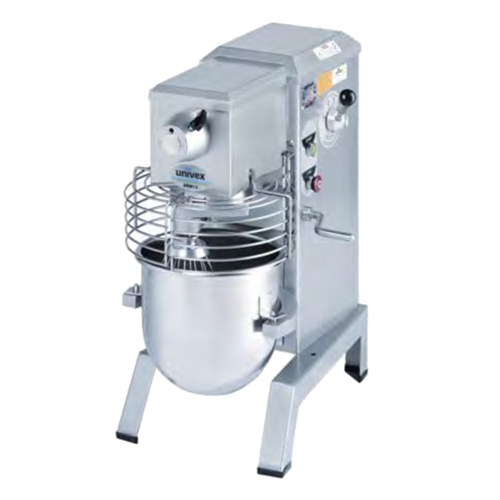 Univex SRM12+ 17.5" W x 29.88" H x 26.25" D 12 Qt. Stainless Steel Variable Speed Food Mixer