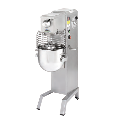 Univex SRMF20 19.38" W x 45.75" H x 27.63" D 20 Qt. Stainless Steel Variable Speed Mixer