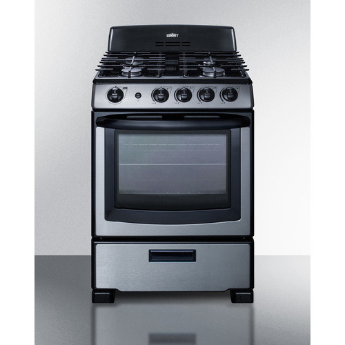 Summit PRO247SS 4 Sealed Burner 24.25" Gas Range
