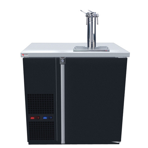 Micro Matic MDD36W-E-A 1 Dual Faucet Column One Section Pro-Line E-Series Dual Temperature Wine Cooler Dispenser