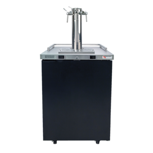 Micro Matic MDD23W-E-B 1 Triple Faucet Column One Section Pro-Line E-Series Dual Temperature Wine Cooler Dispenser