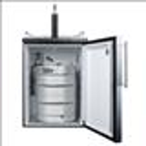 Micro Matic MM-SBC635MBIFR Black Stainless Steel with 1 Faucet Flat Top Summit Draft Beer Cooler Dispenser - 115 Volts