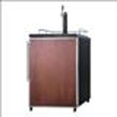 Micro Matic MM-SBC635MBIFR Black Stainless Steel with 1 Faucet Flat Top Summit Draft Beer Cooler Dispenser - 115 Volts