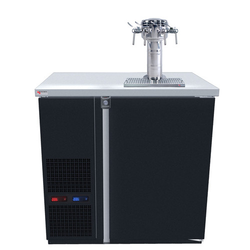 Micro Matic MDD36W-E-E 1 Quadruple Faucet Column One Section Pro-Line E-Series Dual Temperature Wine Cooler Dispenser