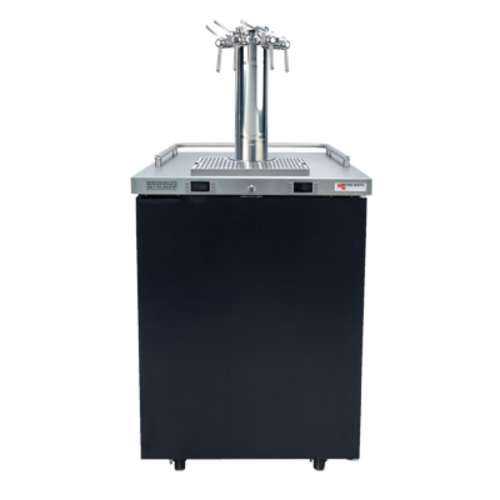 Micro Matic MDD23W-E-C 1 Quadruple Faucet Column One Section Pro-Line E-Series Dual Temperature Wine Cooler Dispenser