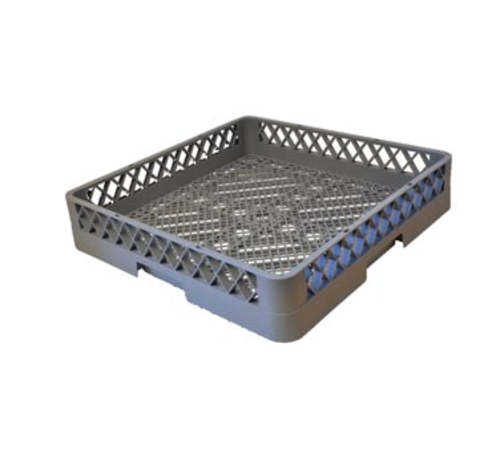 Omcan USA 37387 19.25" x 19.25" x 4" Plastic Gray Full Flat Dishwasher Rack