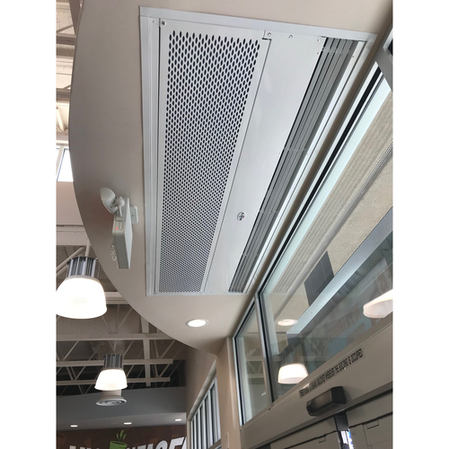 Mars Air Systems PH1036-1UD-PW Pearl White Powder Coated Unheated Phantom 10 Air Door - 208/230 Volts 1-Ph