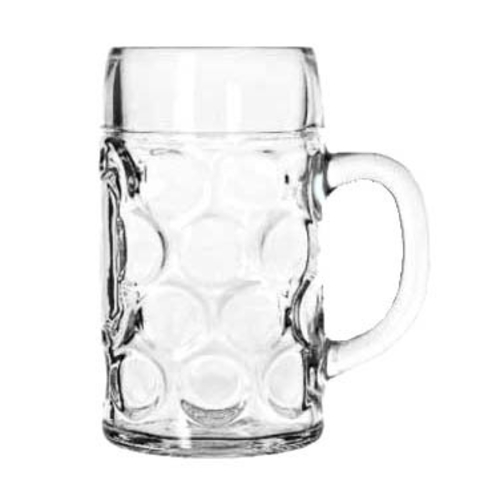 Libbey 12030021 42 Oz. Clear Glass Oktoberfest Mug  - (6 Each Per Case)
