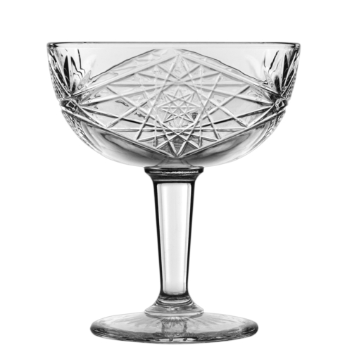 Libbey 929799 8-1/2 Oz. Coupe Glass Clear Hobstar Cocktail Glass (12 Each Per Case)