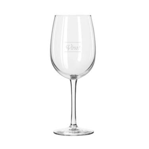 Libbey 7533/1358M 16 Oz. "Vino" Imprint Finedge And Safedge Rim Guarantee Vina Wine Glass - 12/Case
