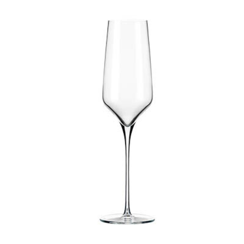Libbey 9332 8 Oz. Seam-Free Stem Flat Foot ClearFire Glass Prism Flute Champagne Glass (12 Each Per Case)