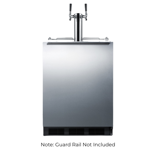 Summit SBC58BLBIADA 5.5 Cu. Ft. Stainless Steel Draft Beer Cooler Dispenser