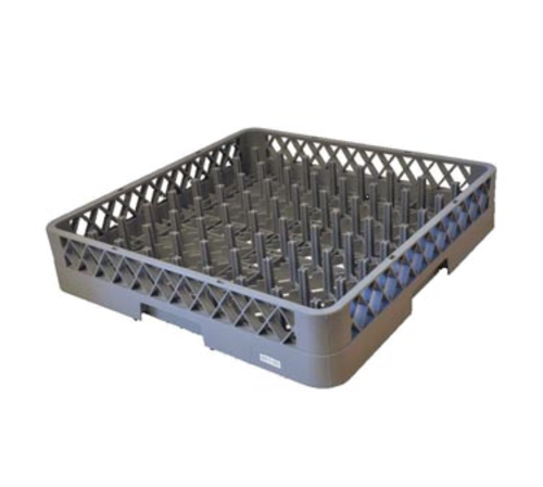 Omcan USA 33871 19.25" x 19.25" x 4" Plastic Gray Full Dishwasher Rack