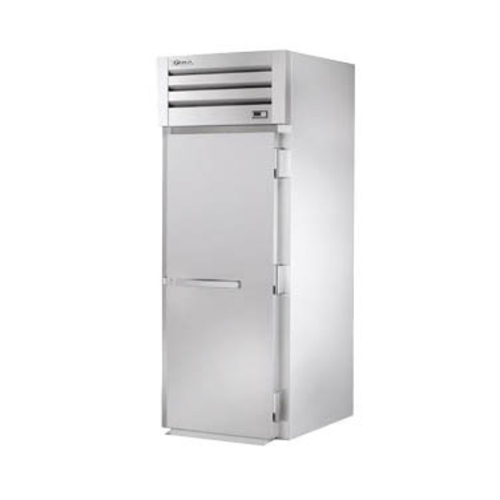 True STG1HRI89-1S 89" H Stainless Steel and Aluminum Roll-In 1 Section SPEC SERIES Heated Cabinet with Solid Doors - 2000 Watts 1-Ph