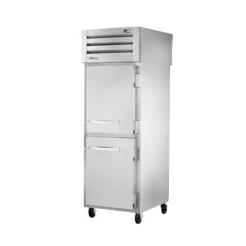 True STR1HPT-2HS-2HS Stainless Steel Pass-Thru 1 Section SPEC SERIES Heated Cabinet with 2 Solid Doors - 208-230 Volts 1-Ph
