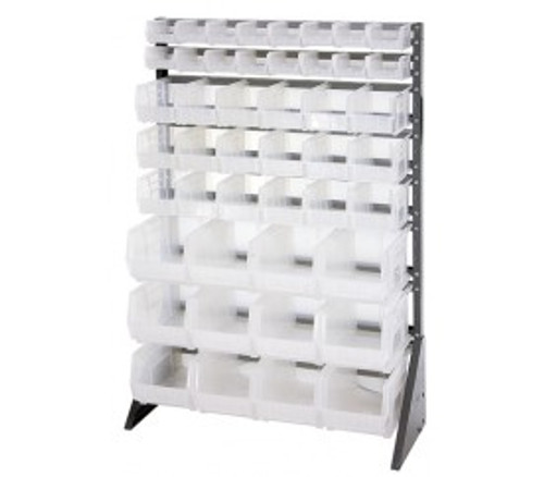 Quantum QRU-16S-220230240CL 600 Lbs. Load Capacity Single Sided Rail Rack