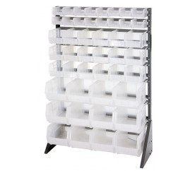 Quantum QRU-16S-220230240CL 600 Lbs. Load Capacity Single Sided Rail Rack