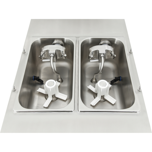 Spaceman 6235A-C 2 Flavors Countertop Pump Feed Model Soft-Serve Machine - 208-230 Volts