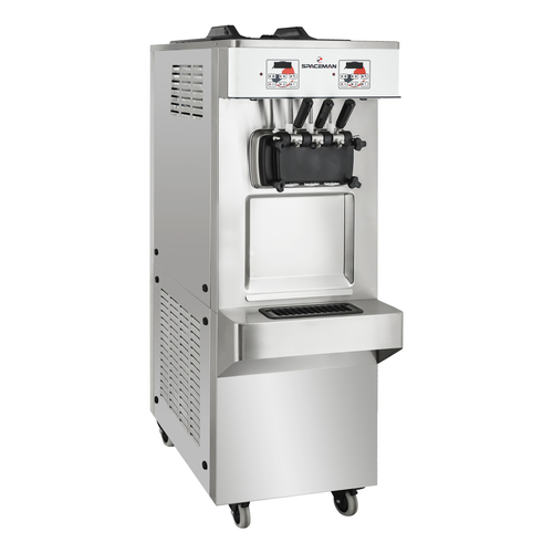 Spaceman 6378A-C 2 Flavors Floor Model Pump Feed Soft-Serve Machine - 208-230 Volts