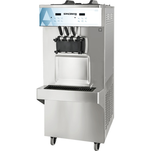 Spaceman 6378-C 2 Flavors Floor Model Gravity Fed Soft-Serve Machine - 208-230 Volts