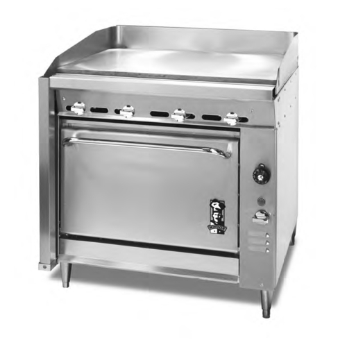 Montague V136-8PL-LP 36" Liquid Propane Heavy Duty Range - 85,000 BTU