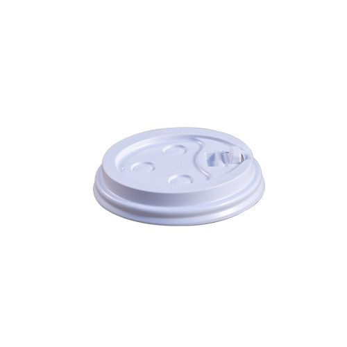 Empress EDHCL-8-W 8 Oz. White Dome Lid Paper Hot Cup (10 Packs of 100 Dome Lids Per Case)