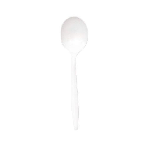 Empress E181004 White Polystyrene Heavy Weight Soupspoon (1000 Packs Per Case)