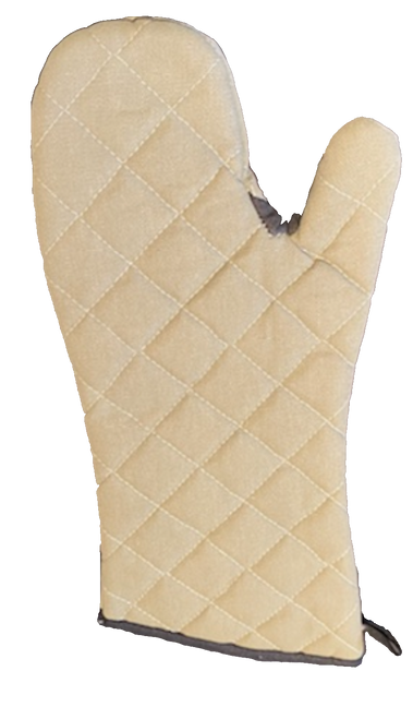 CTC 40-1508 17" Tan Canvas High Heat Oven Mitt