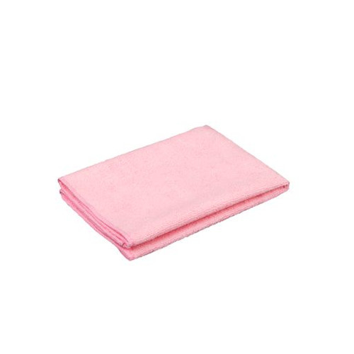 CTC M915101P 16" x 16" Pink Microfiber Rectangle Terry Cloth