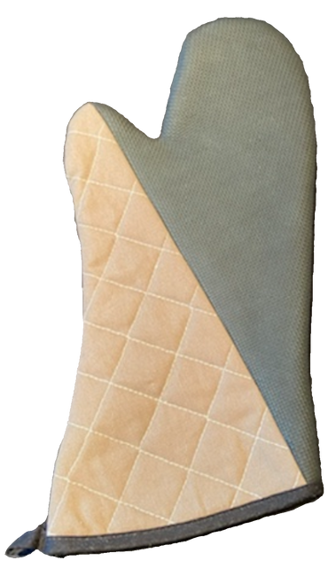 CTC 40-1510 17" Beige Neoprene and Cotton Oven Mitt