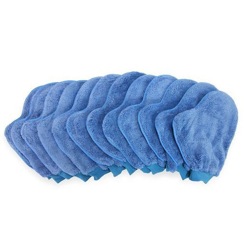 CTC 40-1438 Microfiber Blue Mitt Dusting Mitt with Thumb - Pack/12
