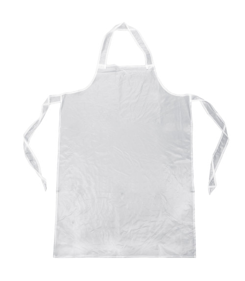 CTC 40-1505 34" x 47" Clear Vinyl Bib Apron
