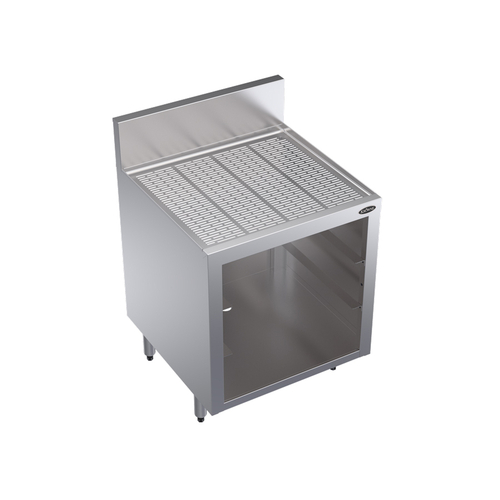 Krowne KR24-GSB1 24" W x 24" D Stainless Steel and Galvanized Royal Series Underbar Glass Rack Storage Unit