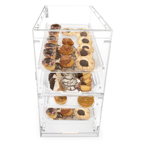 Bakn BAK4TDC 4-Tier Clear Display Case