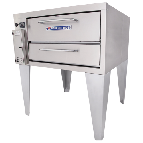 Bakers Pride 251-LP Stainless Steel Exterior (1) 8" High Decks Liquid Propane Super Deck Series Pizza Deck Oven - 60,000 BTU