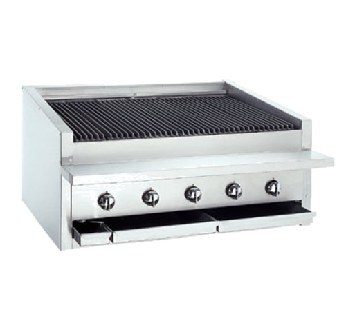 Bakers Pride L-36RS-R-LP 36"W Liquid Propane Countertop Radiant Charbroiler - 105,000 BTU
