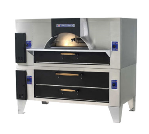 Bakers Pride FC-616/Y-600BL-NG 81" W Double Deck Natural Gas Il Forno Classico® Pizza Oven