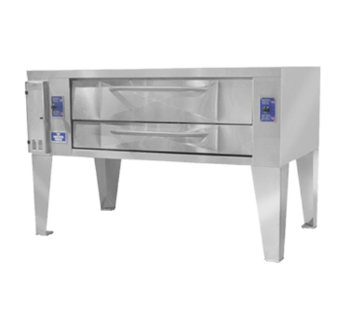 Bakers Pride Y-602BL-LP 66.25" W Double Deck Liquid Propane Super Deck Series Pizza Deck Oven