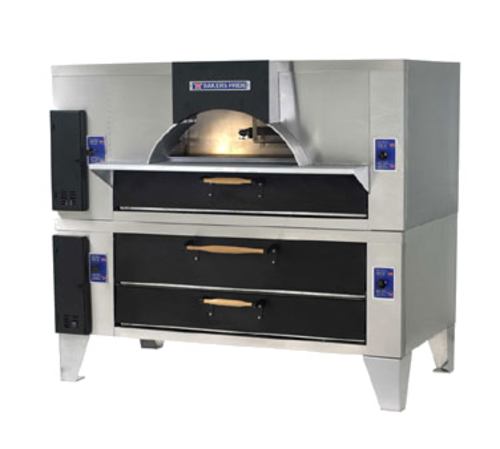 Bakers Pride FC-816/Y-800BL-LP 81" W Double Deck Liquid Propane Il Forno Classico® Pizza Oven