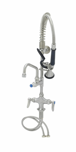 T&S Brass SMPF-2DLN-06 Single Hole Stainless Steel Deck Mount EverSteel Pre-Rinse Unit