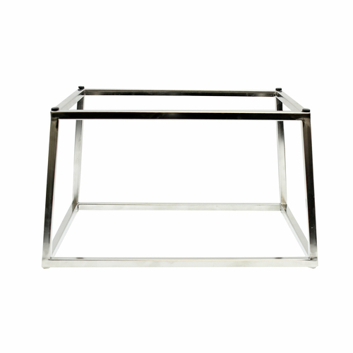 TableCraft Products 21003 12 3/4" W x 10 1/2" D x 7 1/4" H Tall Half Size Stainless Steel Riser